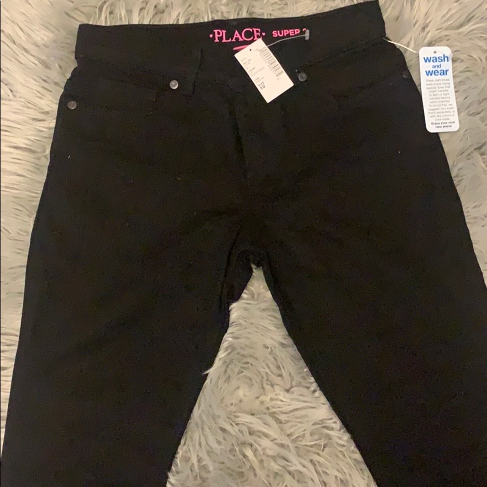 Super Skinny Super Black! Girls jeans! NWT